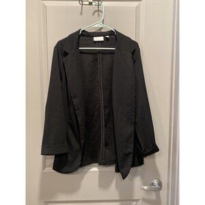 Black 1X Blazer by Belle by Kim Gravel